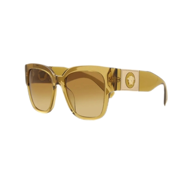Versace Yellow Gold Womens Sunglasses